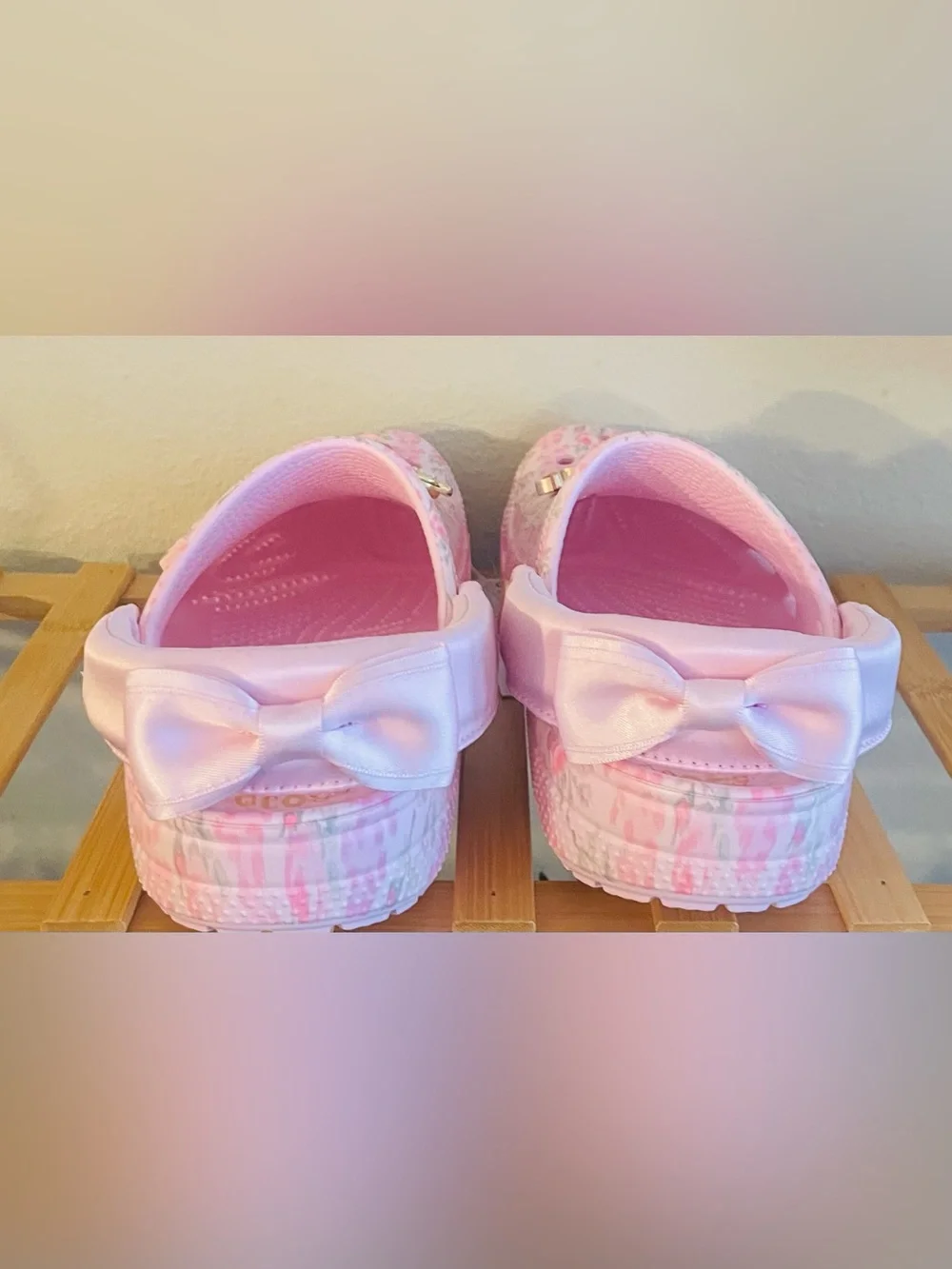 NEW…LoveShackFancy Kids' Pink Floral Classic Clog - Picture 6 of 8